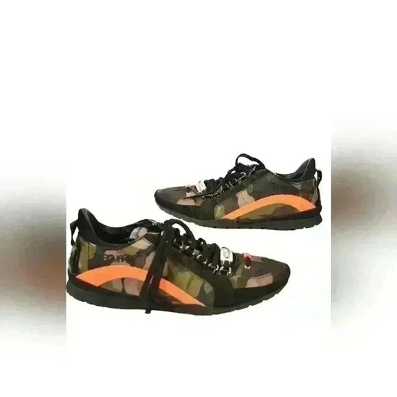 DSQUARED2 Olive Green Black Nylon Camouflage Tech Sneaker 10US Italy - Picture 9 of 9